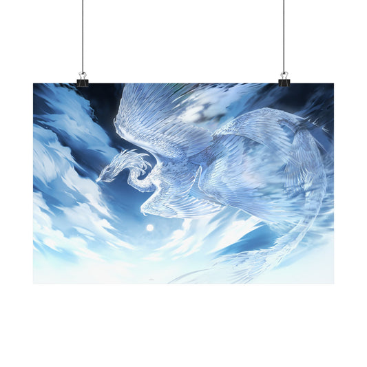 Nyrithia, Dragon Goddess of the Sky - Realms of Mystreal Matte Horizontal Posters