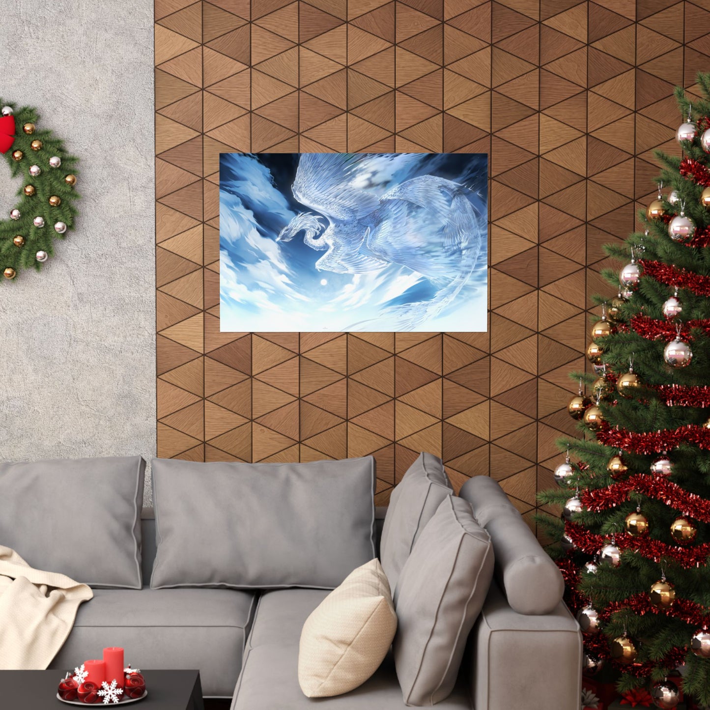 Nyrithia, Dragon Goddess of the Sky - Realms of Mystreal Matte Horizontal Posters