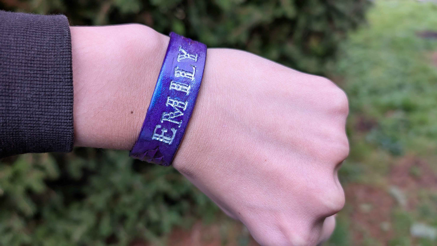 Custom Leather Bracelet