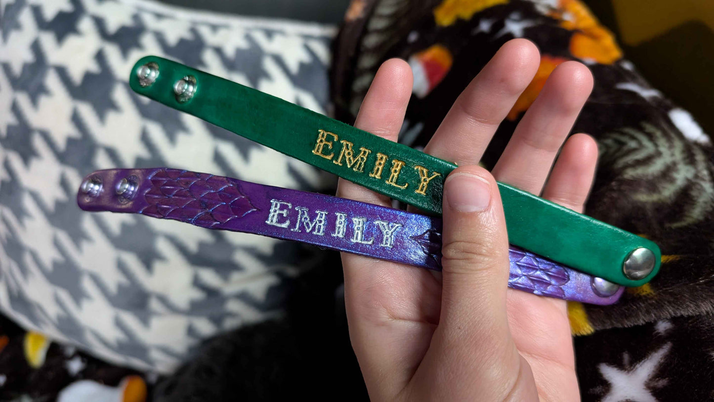 Custom Leather Bracelet